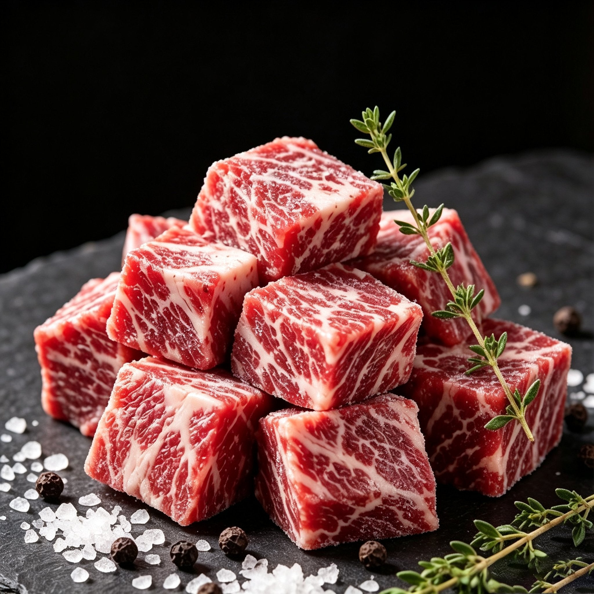 Frozen Diced Beef Cubes