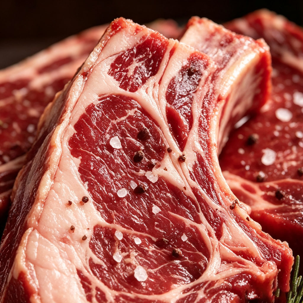 Frozen Bone in Beef Rib Steaks